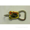 3d promotion soft pvc metal keychain with fridge magnet